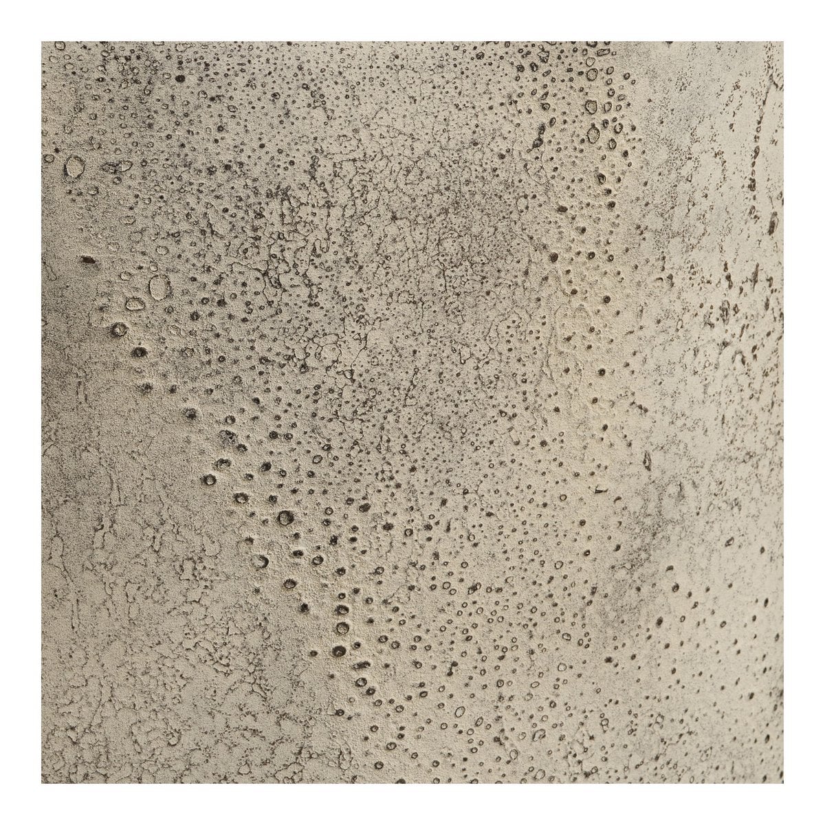 Hoher Blumentopf aus Metall, Antik-Beige, Ø 24 × 60,5 cm | VIA X SELECTION
