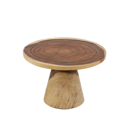 Runder Couchtisch aus Suarholz, Ø, 70 × 45 cm | VIA X SELECTION