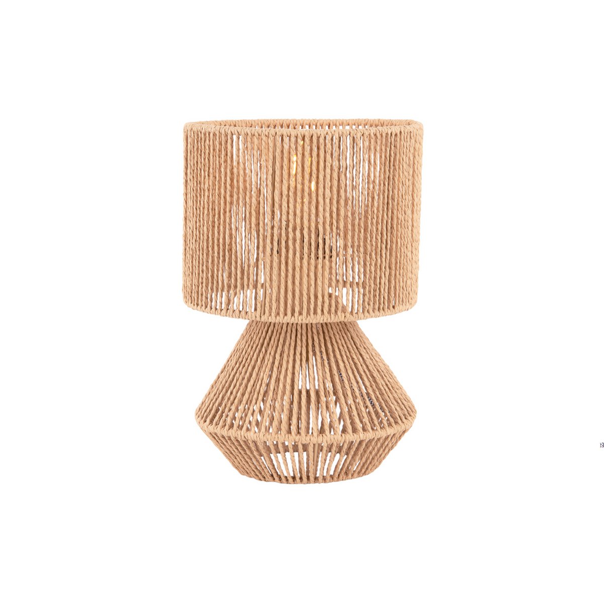 Leitmotiv Forma Tischleuchte aus Jute in in Beige | VIA X SELECTION