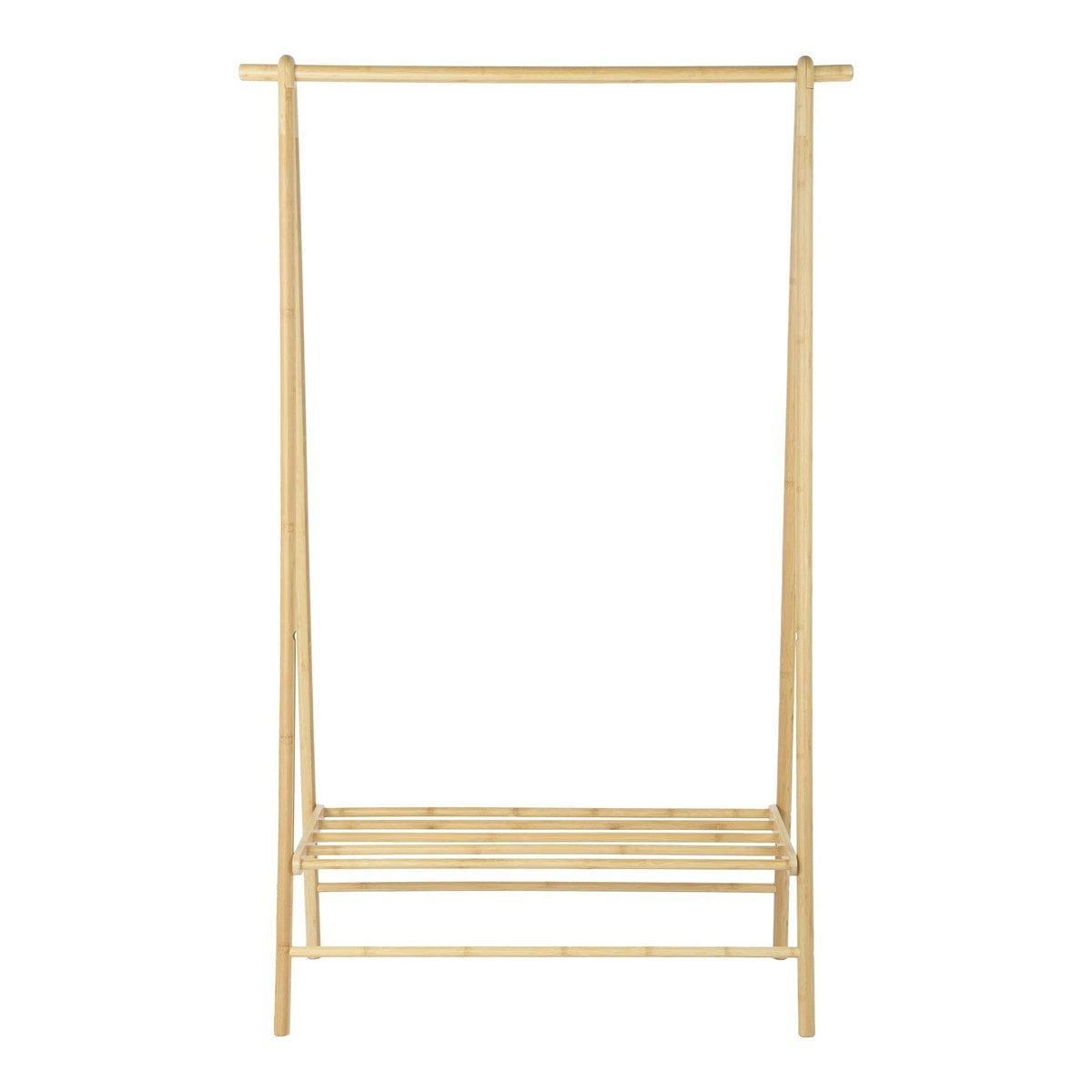 Kleiderständer aus Bambus natur mit Ablage, 104 × 46 × 164 cm | VIA X SELECTION