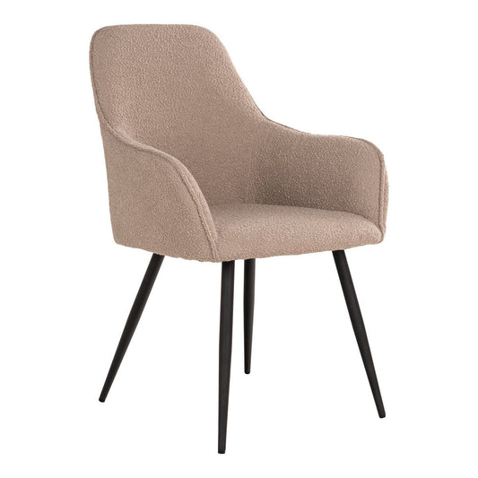 Esszimmerstuhl aus Bouclé beige im 2er-Set | VIA X SELECTION