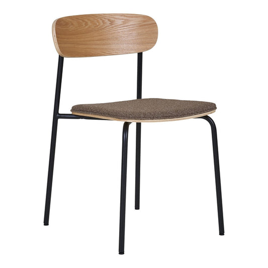 Esszimmerstuhl mit Rückenlehne aus Eschenholz im 2er-Set, stapelbar | VIA X SELECTION