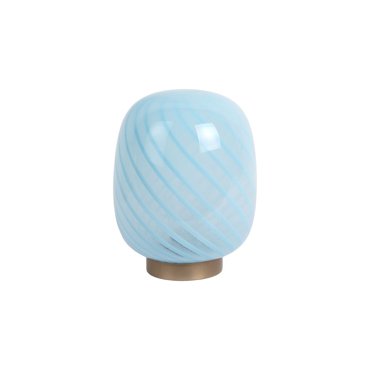 Leitmotiv Summer Globe Tischleuchte aus Glas in in Blau | VIA X SELECTION