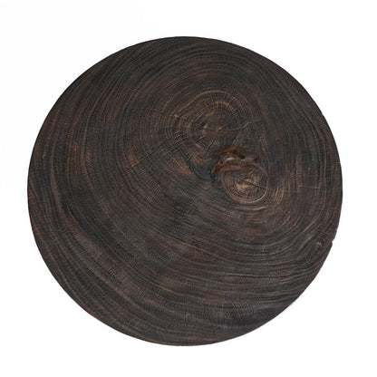 Runder Couchtisch aus Holz im Walnusston, Ø, 70 × 45 cm | VIA X SELECTION