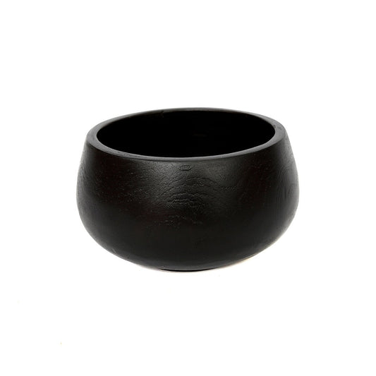 Schwarze Teakholzschale, Ø 14 cm | VIA X SELECTION