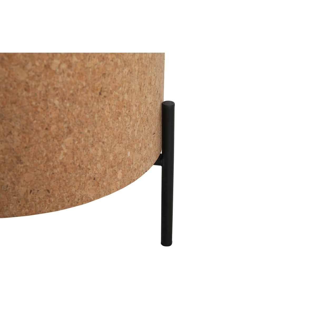 2er-Couchtisch-Set aus Kork und Metall 63 × 63 × 48,5 cm | VIA X SELECTION