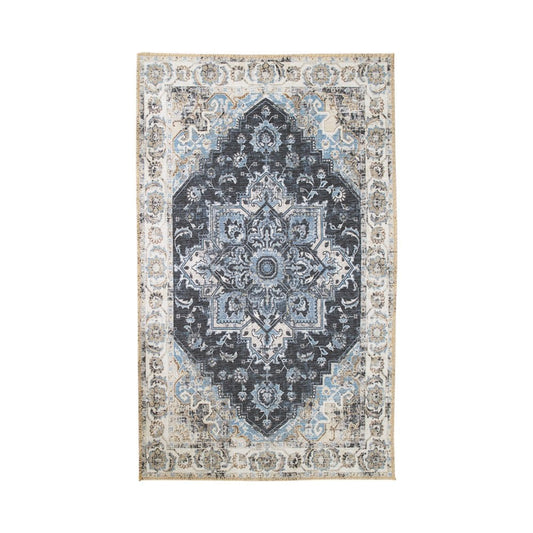 Teppich aus Chenille-Polyester blau, 160 × 230 cm | VIA X SELECTION