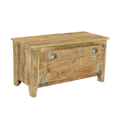 Schuhschrank aus Mangoholz mit Muschelgriffen, 40 × 85 × 45 cm | VIA X SELECTION