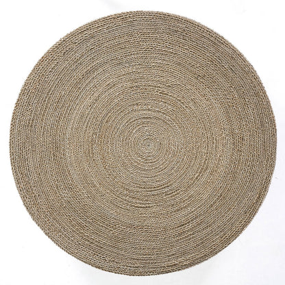Großer Pouf aus Seegras mit Flechtmuster | VIA X SELECTION