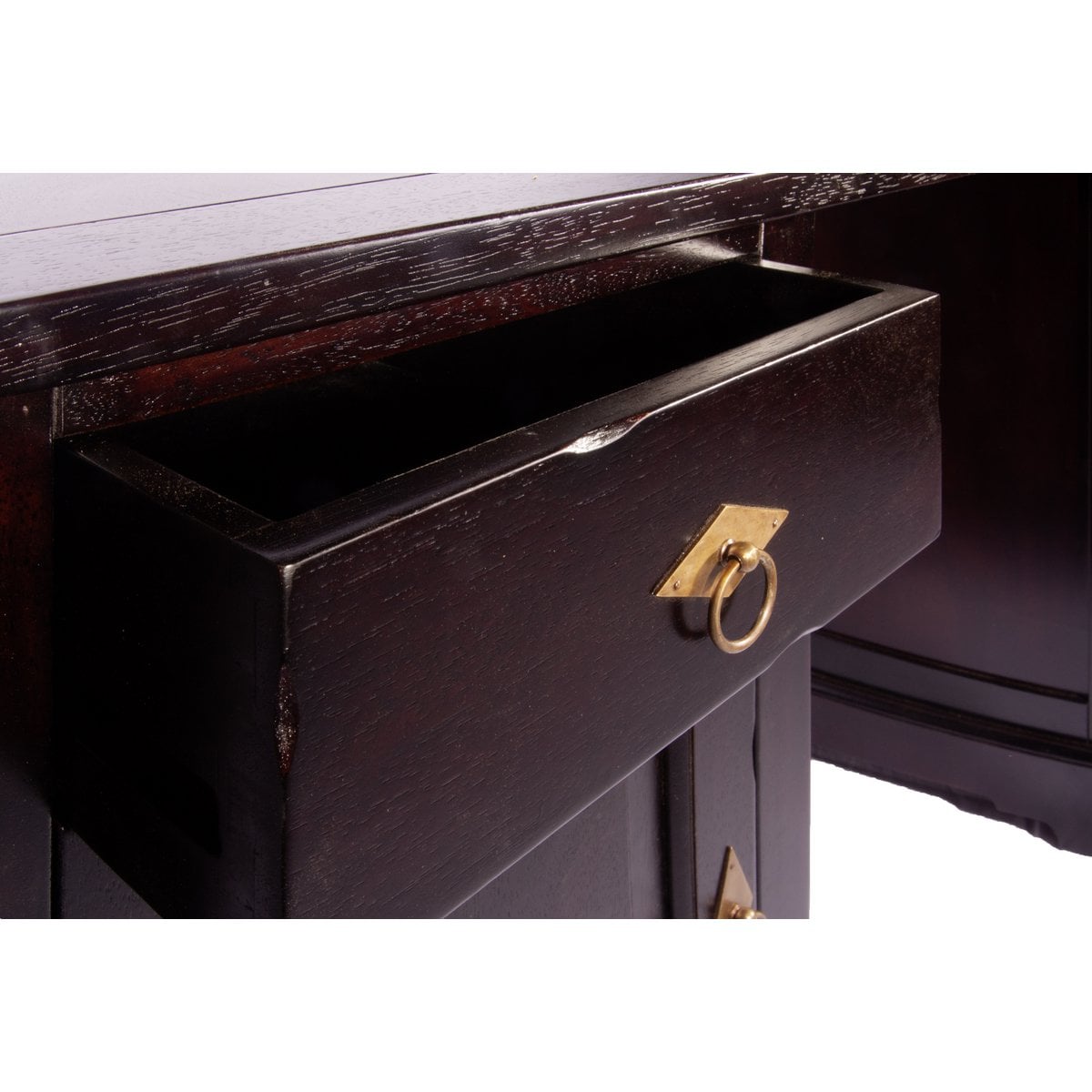 Schreibtisch aus Akazienholz mit Türen und Schubladen 150 cm | VIA X SELECTION
