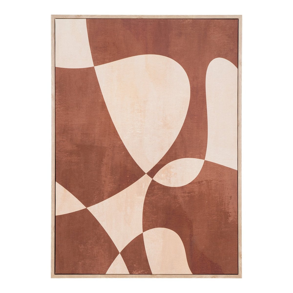 Abstrakter Leinwand-Print beige-braun, 50 × 70 cm | VIA X SELECTION