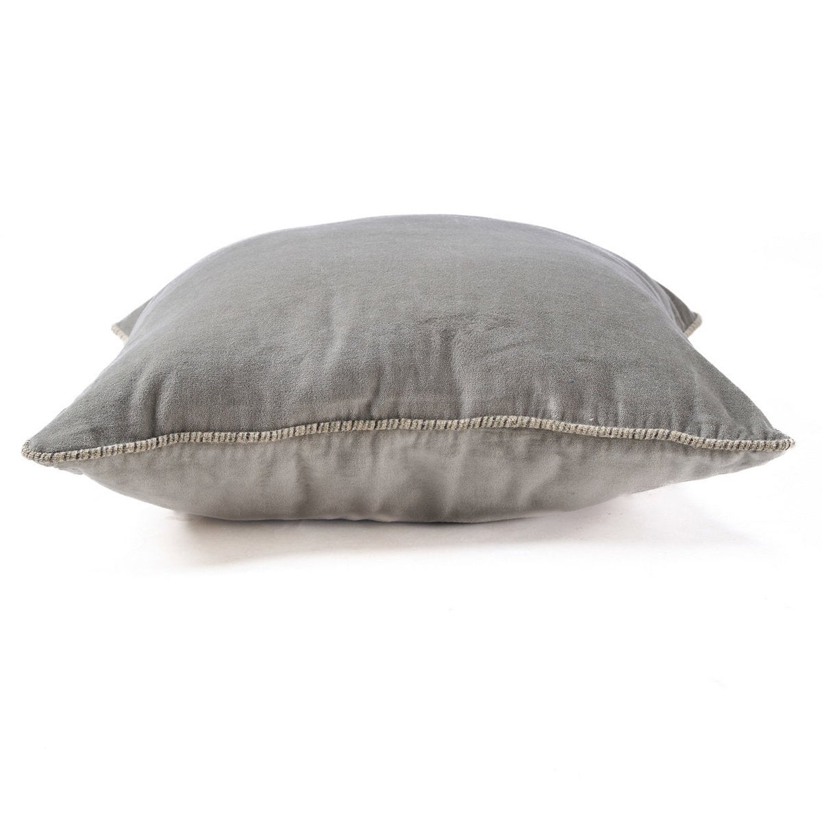 Kissenbezug aus Samt in Grau, 50 × 50 cm | VIA X SELECTION