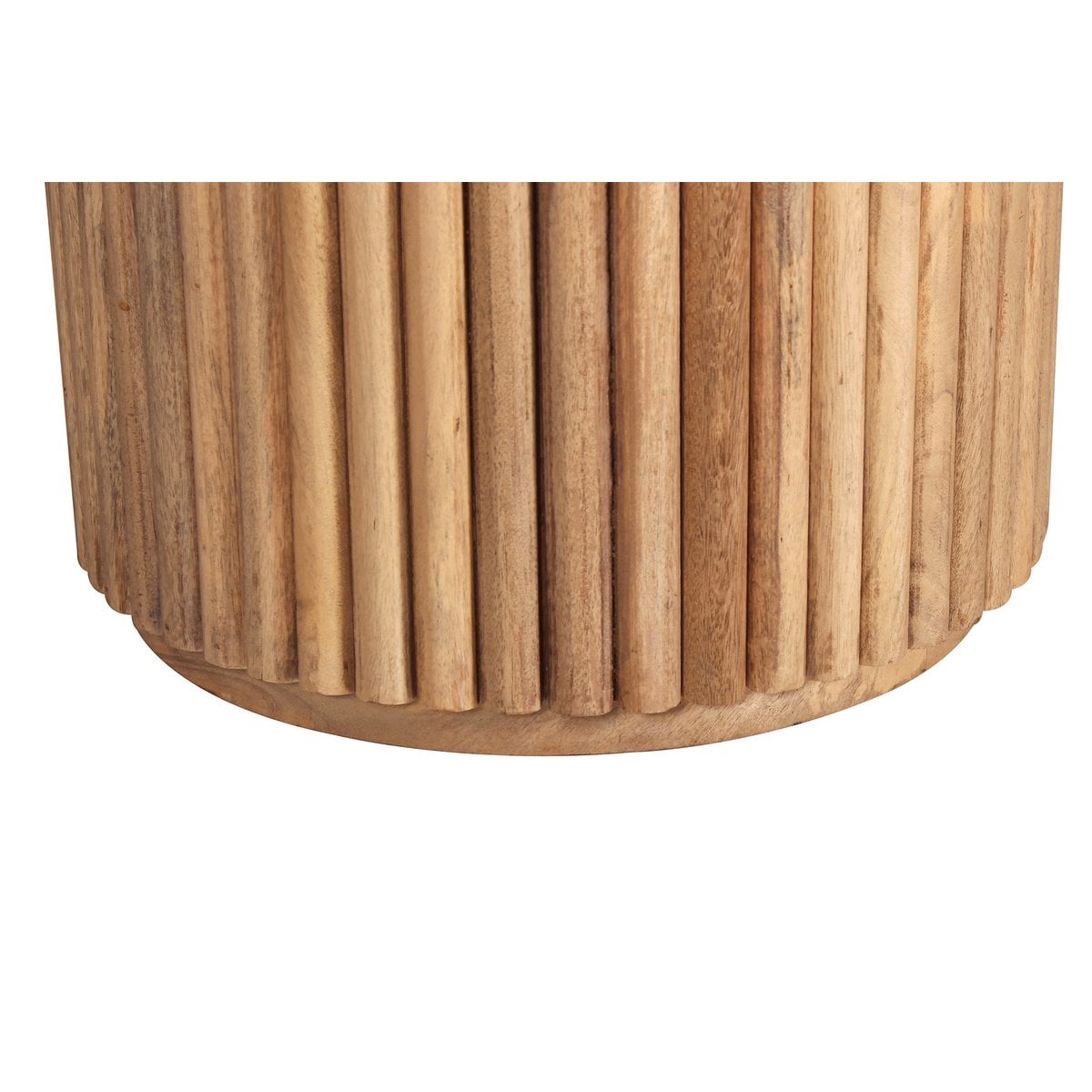 TOM TAILOR Home runder Esstisch Mangoholz gerippter Mittelfuß 120 cm | VIA X SELECTION