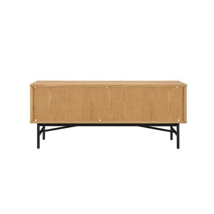 TV-Lowboard mit Eichenfurnier und Schublade, 120 × 40 × 50 cm | VIA X SELECTION