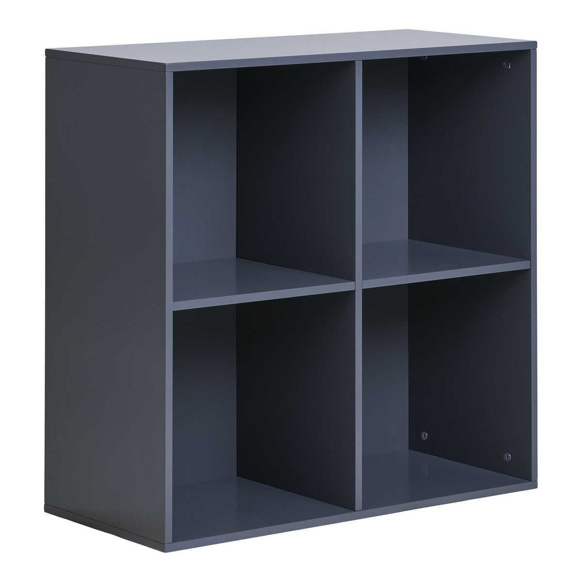 Wandregal quadratisch schwarz-grau, 69 × 30 × 69 cm | VIA X SELECTION