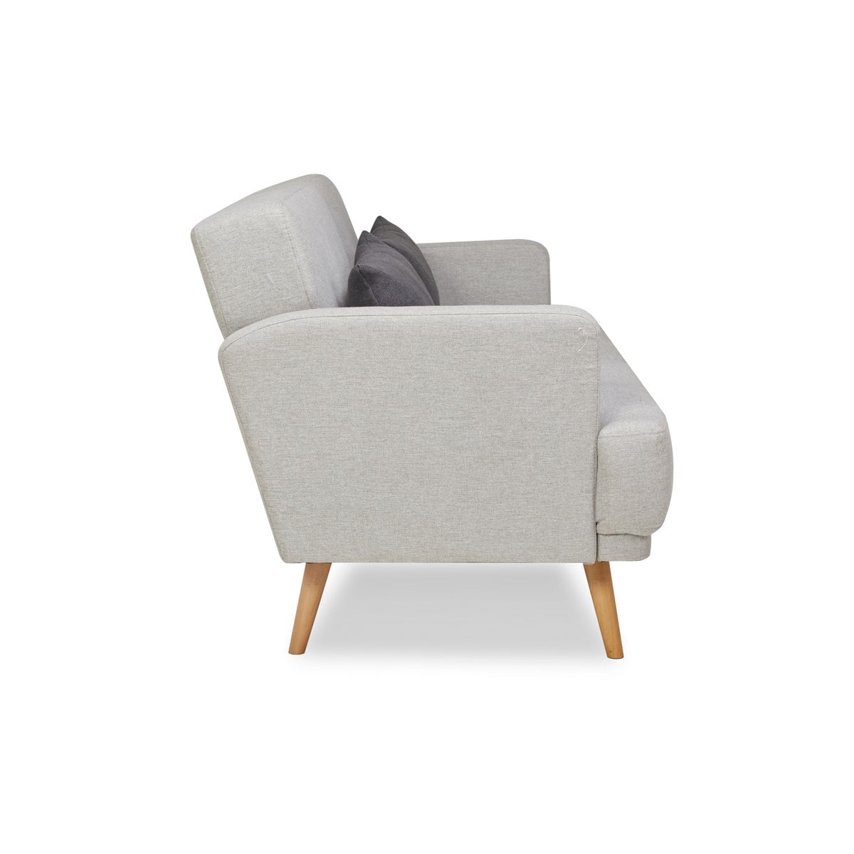 3-Sitzer-Sofa aus grauem Webstoff mit Liegefunktion | VIA X SELECTION