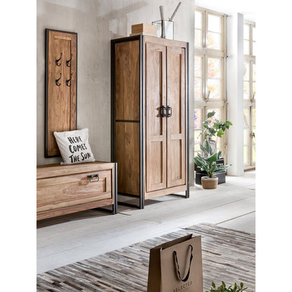 Breiter Schuhschrank aus Akazienholz, 40 × 130 × 50 cm | VIA X SELECTION
