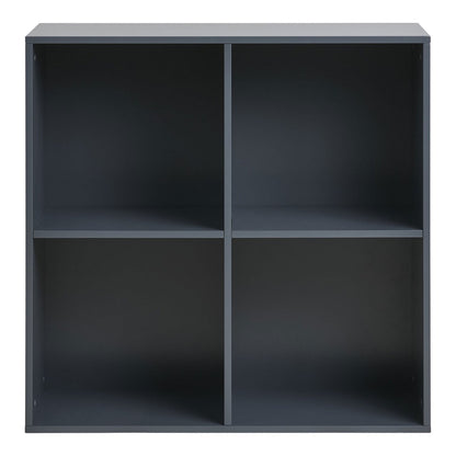 Wandregal quadratisch schwarz-grau, 69 × 30 × 69 cm | VIA X SELECTION