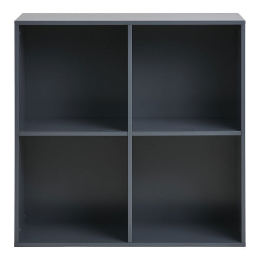 Wandregal quadratisch schwarz-grau, 69 × 30 × 69 cm | VIA X SELECTION