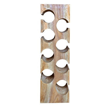 Weinregal aus Suarholz für 8 Flaschen, 21 × 18 × 70 cm | VIA X SELECTION