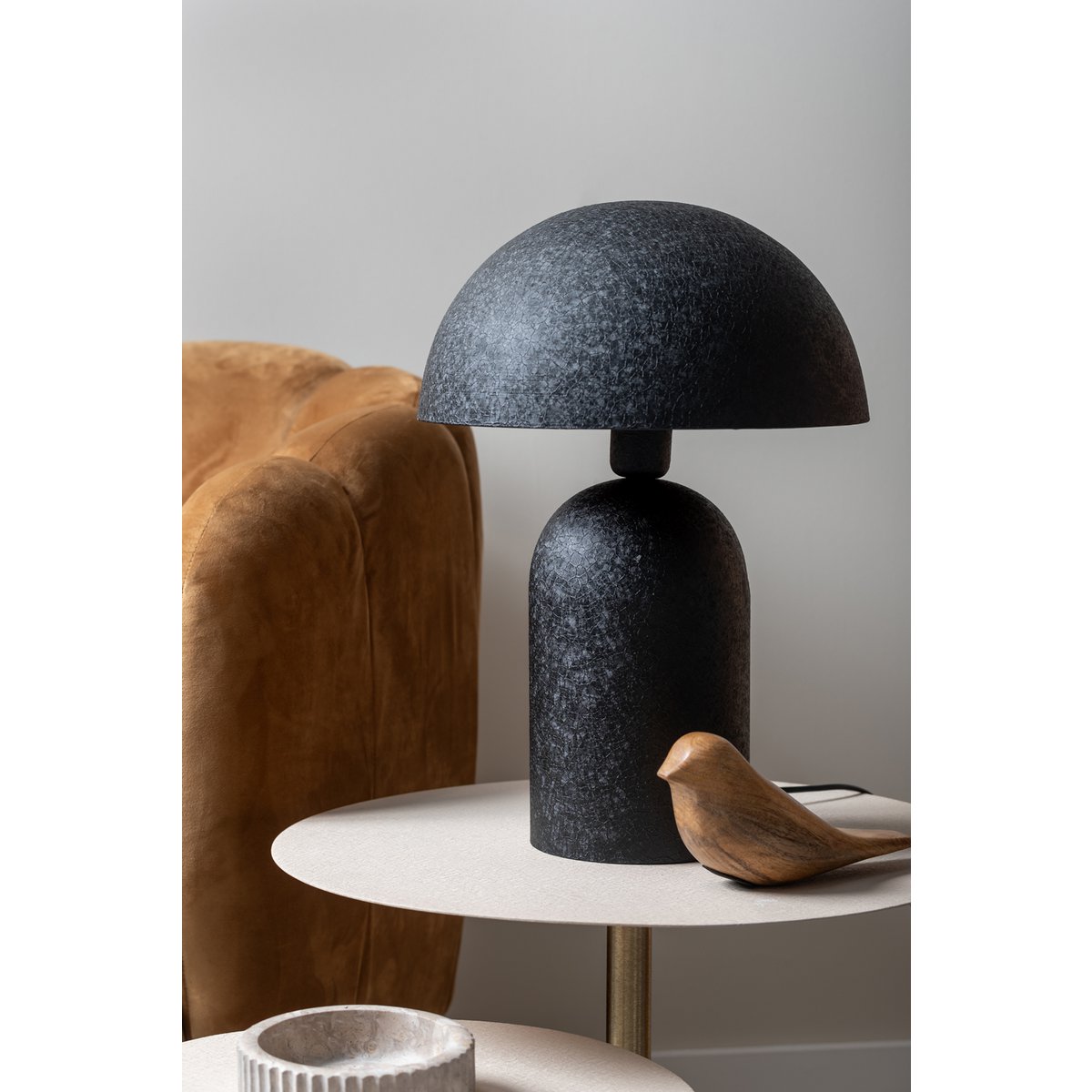 Leitmotiv Boaz Large Tischleuchte in Schwarz | VIA X SELECTION