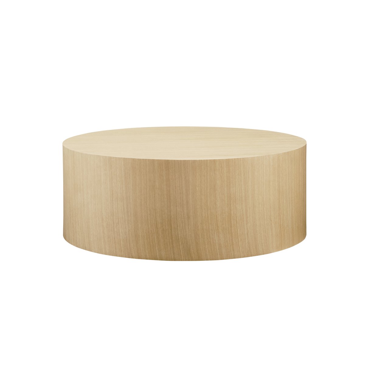 Runder Couchtisch im Eichenfarbton, Ø, 80 × 30 cm | VIA X SELECTION