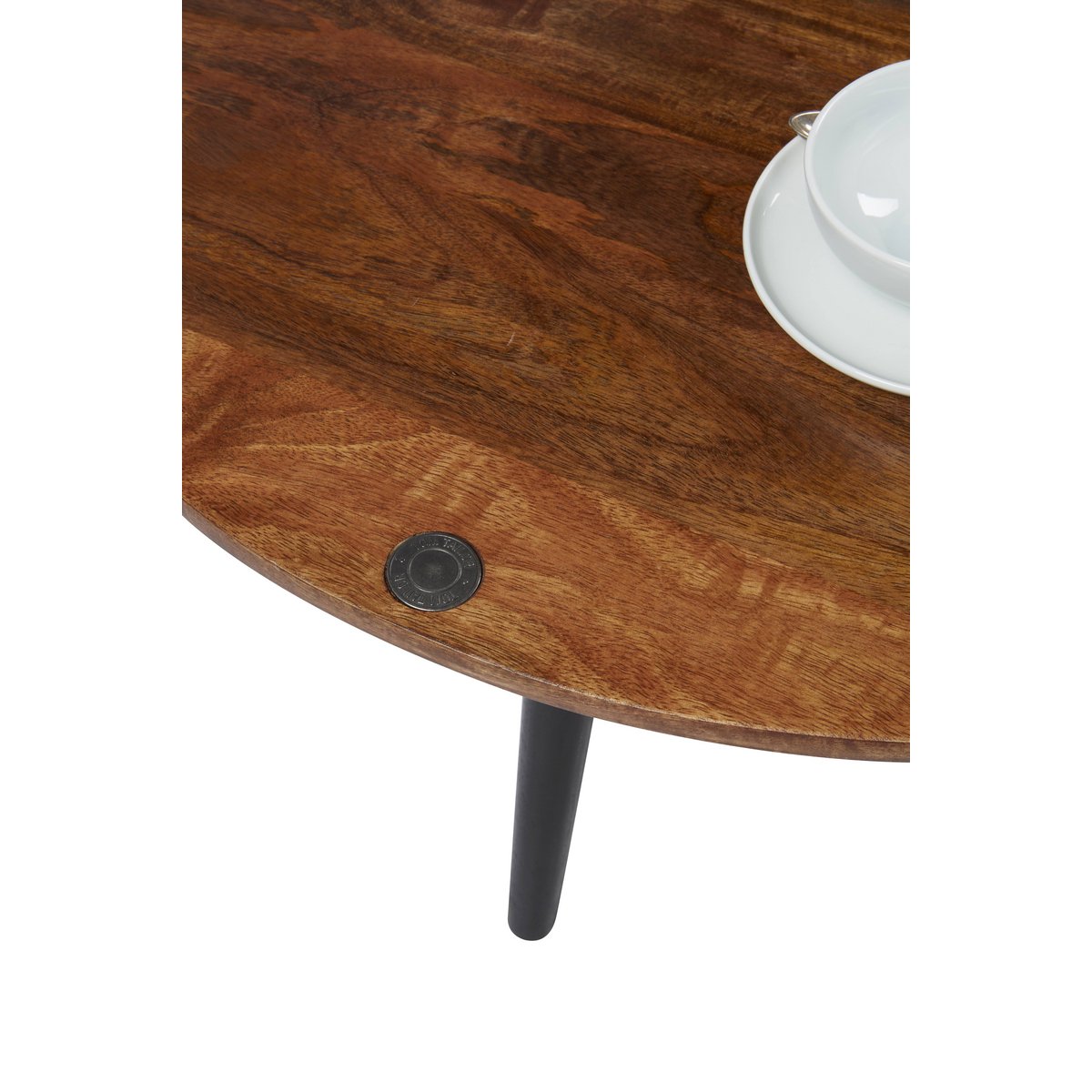 TOM TAILOR Home runder Couchtisch aus Holz und Metall, Ø, 80 × 35 cm | VIA X SELECTION