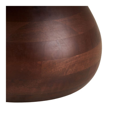 Runder Couchtisch aus Marmor und Mangoholz, Ø, 70 × 35 cm | VIA X SELECTION