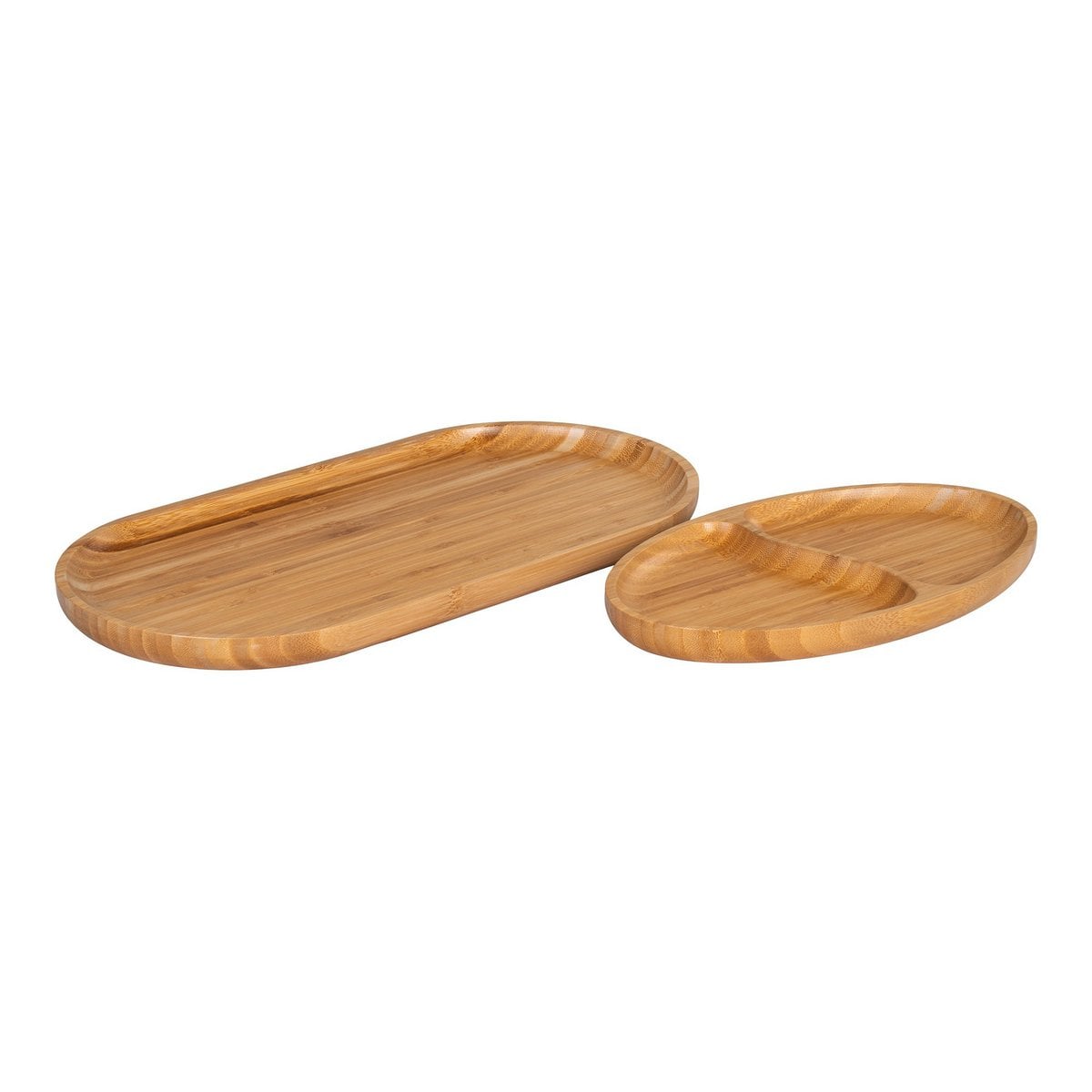 Bambus-Serviertabletts im 2er-Set, 36 × 18 cm | VIA X SELECTION
