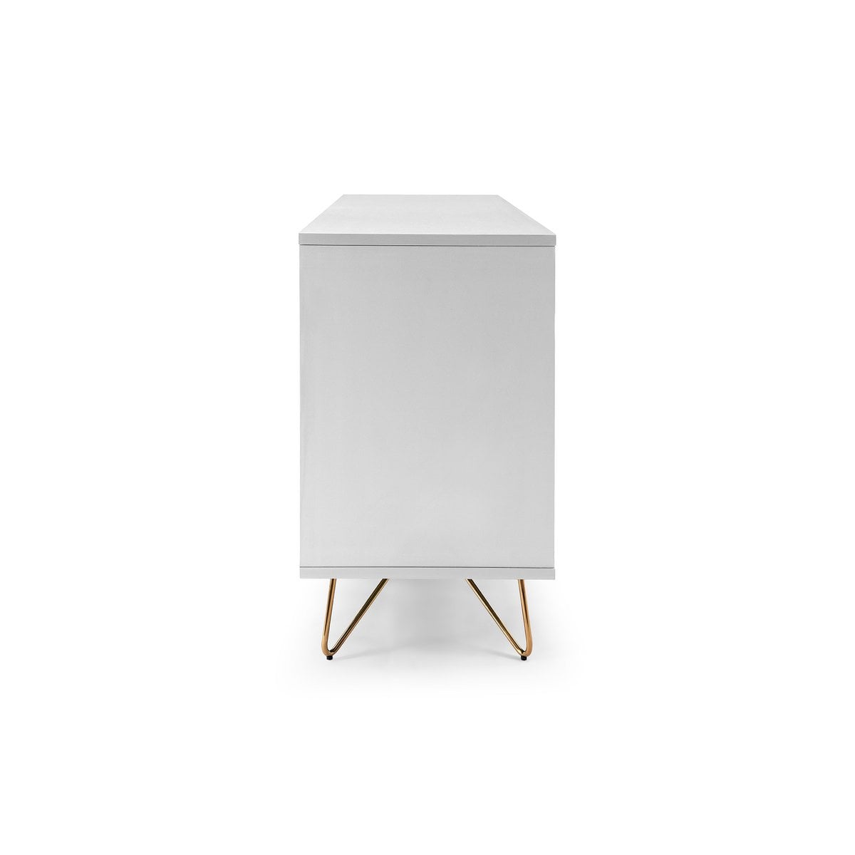 Sideboard weiß mit 2 Türen und 3 Schubladen, 40 × 150 × 70 cm | VIA X SELECTION