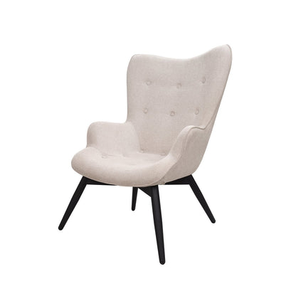 Polstersessel aus Strukturstoff in Beige | VIA X SELECTION