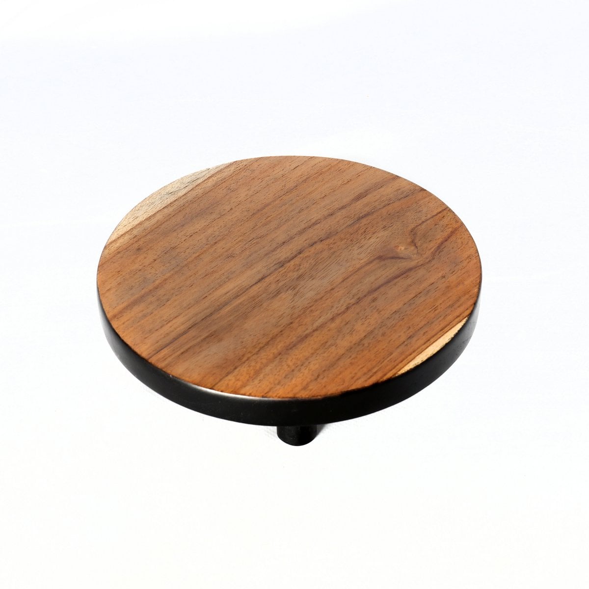 Kuchenständer aus Teakholz in Natur/Schwarz 17 cm | VIA X SELECTION