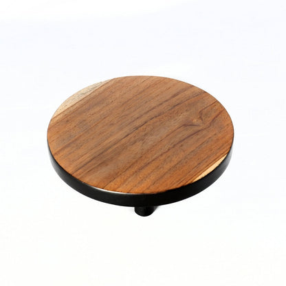 Kuchenständer aus Teakholz in Natur/Schwarz 17 cm | VIA X SELECTION
