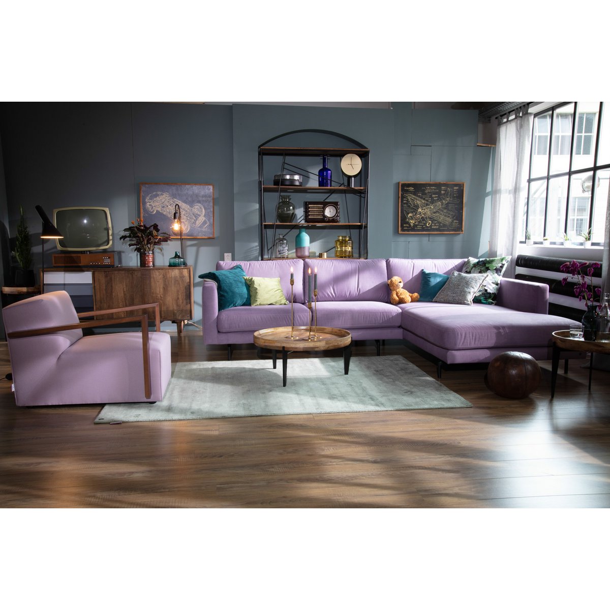 TOM TAILOR Home runder Couchtisch aus Mangoholz mit Tablettfunktion, Ø, 75 × 34 cm | VIA X SELECTION