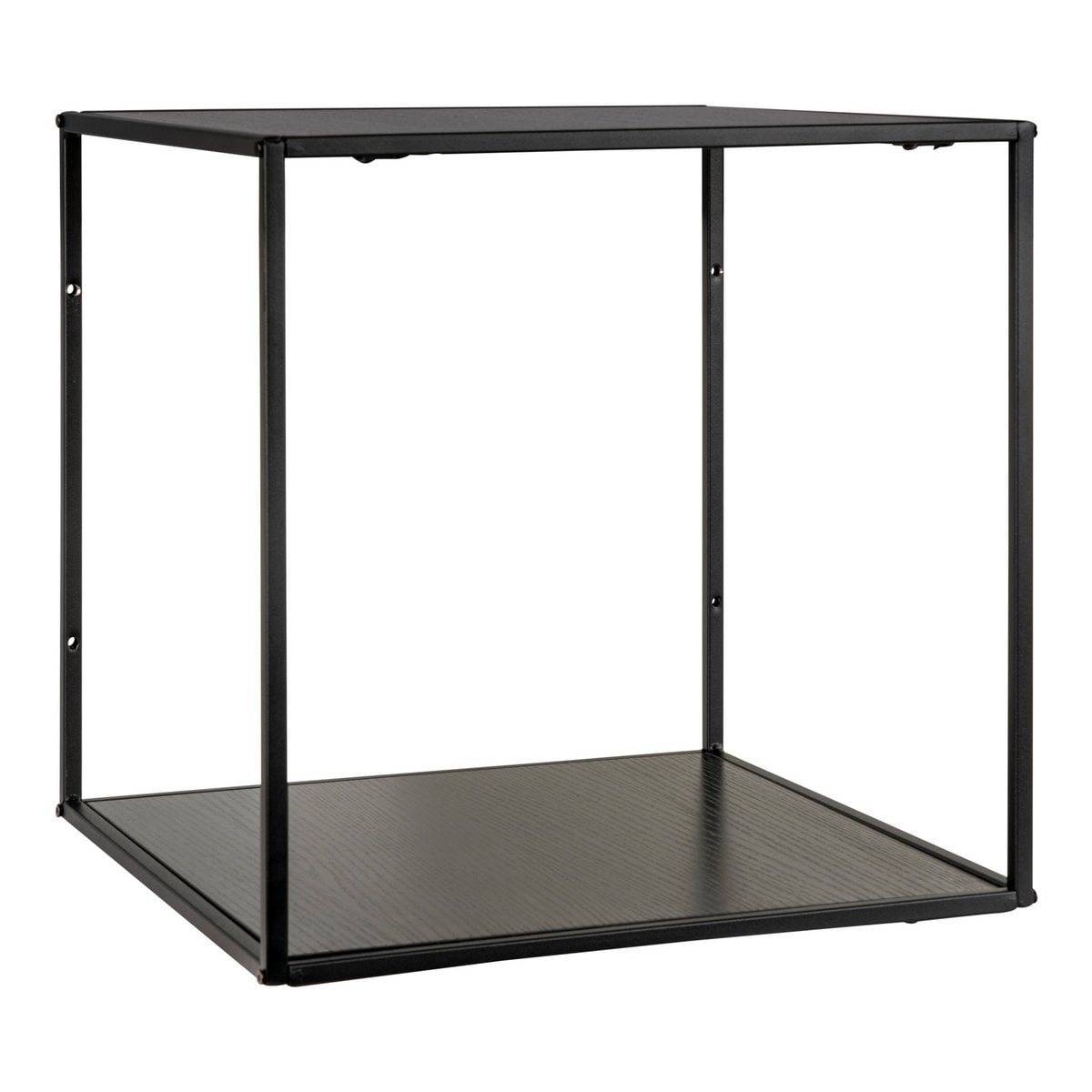 Würfelförmiges Wandregal schwarz, 36 × 36 × 36 cm | VIA X SELECTION