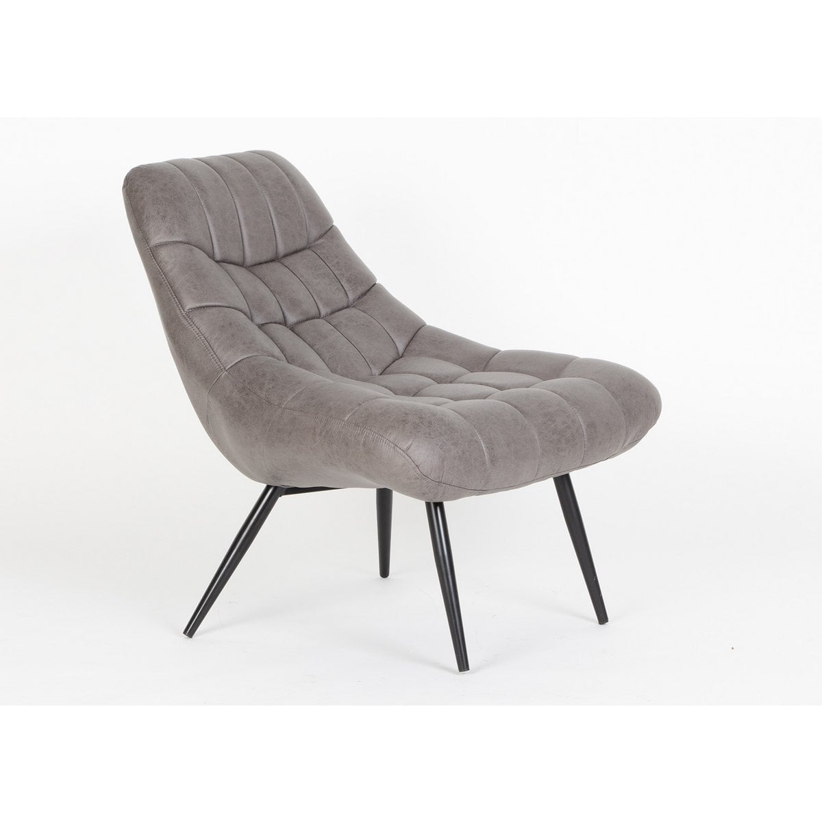 Loungesessel in Lederoptik dunkelbraun mit XXL-Sitzfläche | VIA X SELECTION