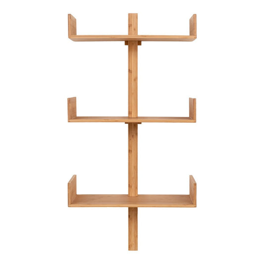 Wandregal aus Bambus natur, 50 × 25 × 102 cm | VIA X SELECTION