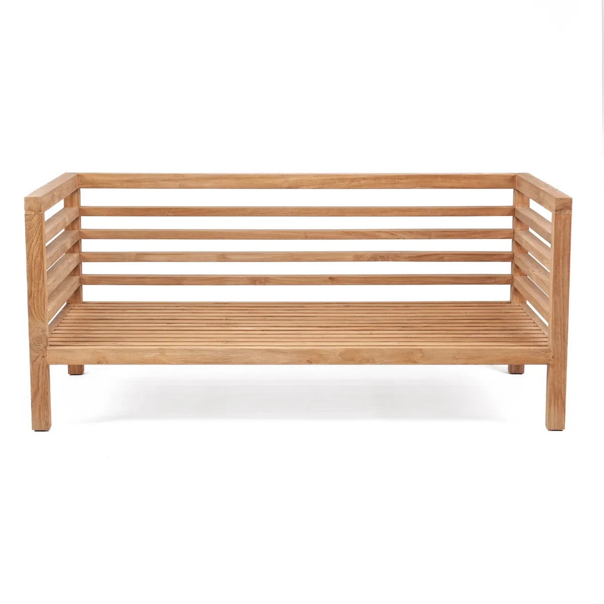 Modulares Outdoor-Sofa aus Teakholz als 2-Sitzer | VIA X SELECTION