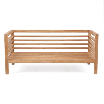 Modulares Outdoor-Sofa aus Teakholz als 2-Sitzer | VIA X SELECTION