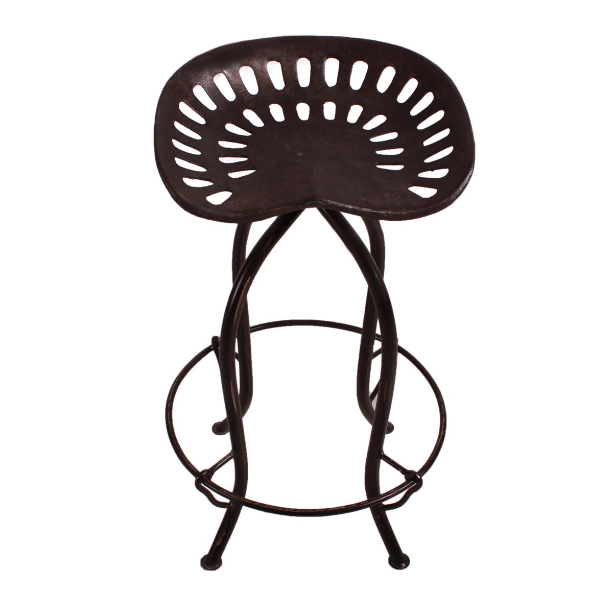 Barhocker aus Metall schwarz mit Traktorsitz | VIA X SELECTION