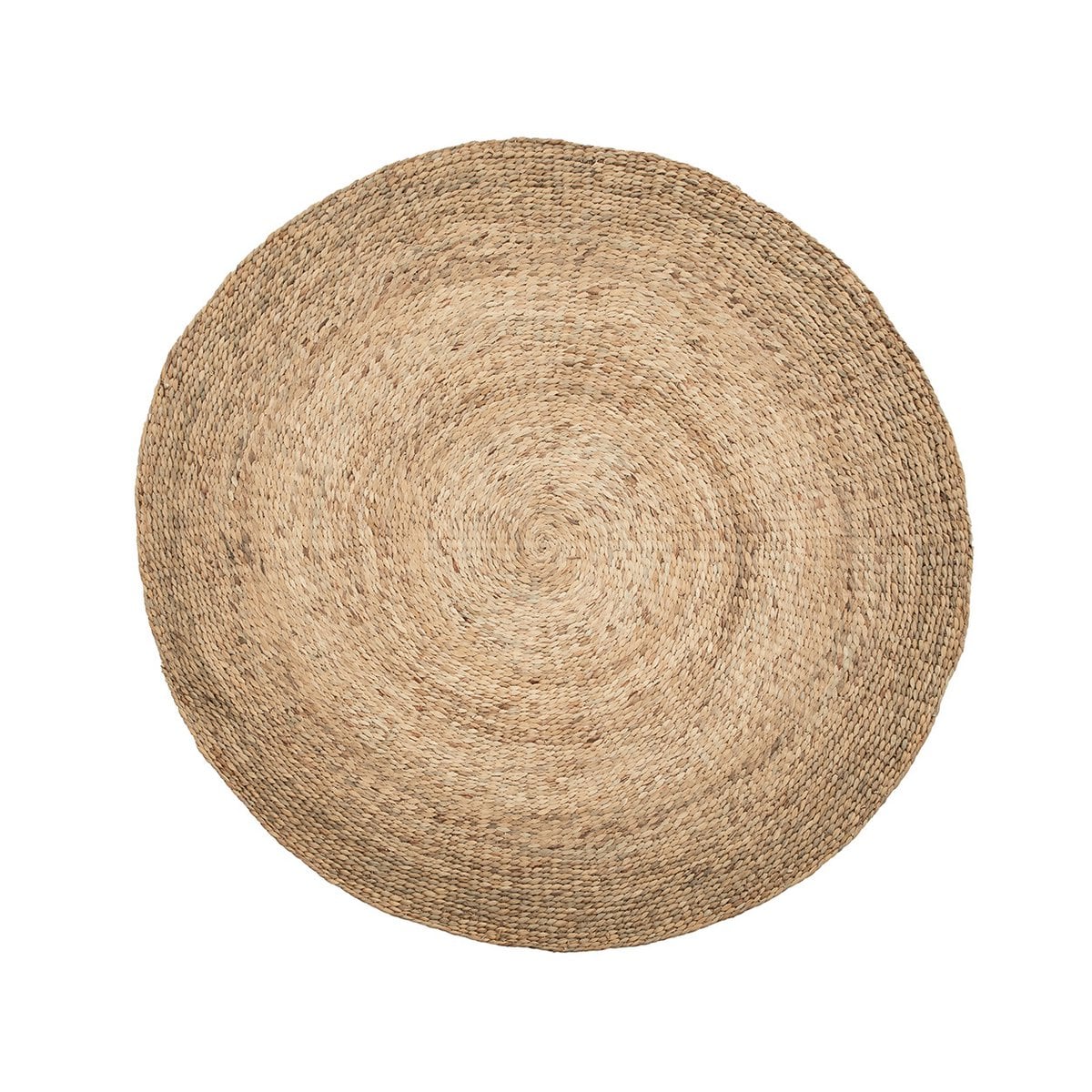 Runder Teppich aus Wasserhyazinthe natur, Ø 200 cm | VIA X SELECTION