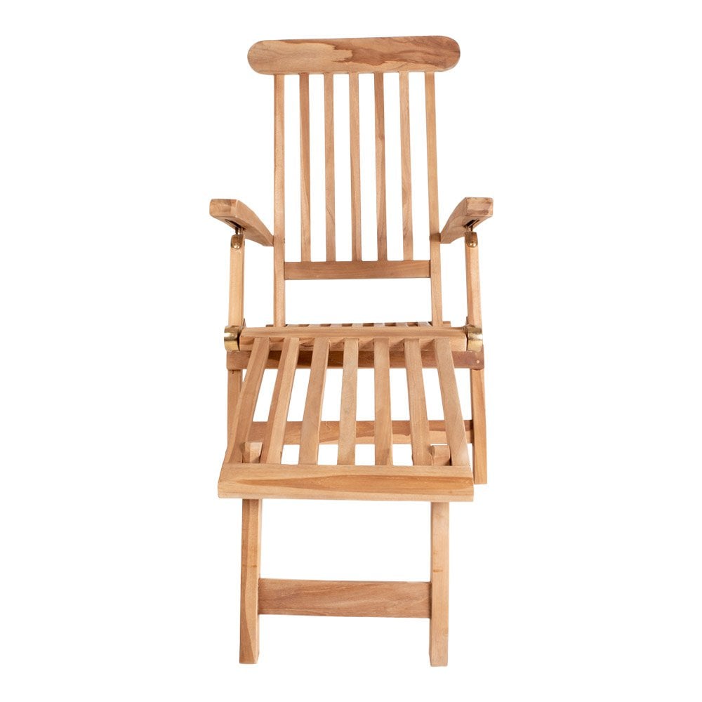 Outdoor-Liegestuhl aus Teakholz mit verstellbarer Rückenlehne | VIA X SELECTION