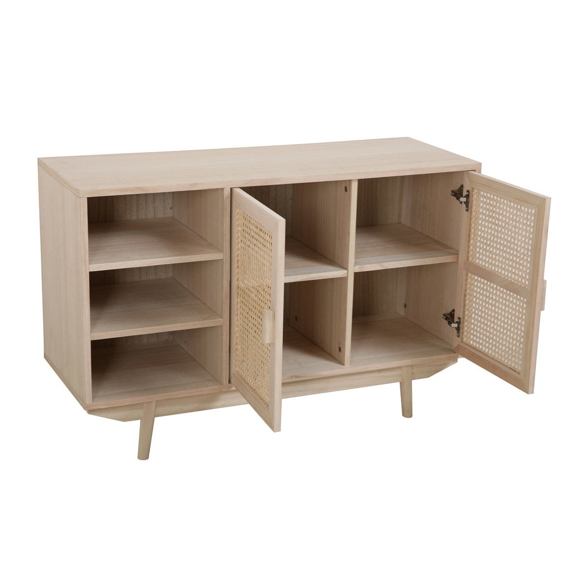 Sideboard mit Rattanfront, 36 × 100 × 65 cm | VIA X SELECTION