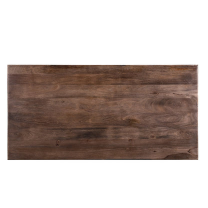Esstisch Akazienholz walnussfarben gedrechselte Beine, 180 × 90 cm | VIA X SELECTION