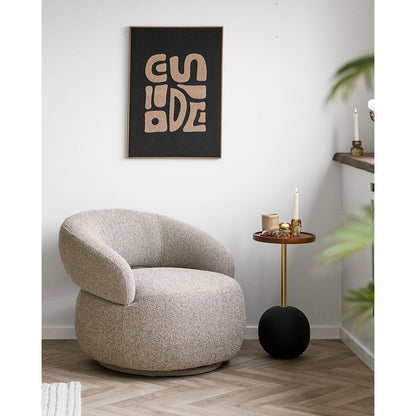 Beistelltisch aus Mangoholz und Stahl, Ø, 30 × 56 cm | VIA X SELECTION