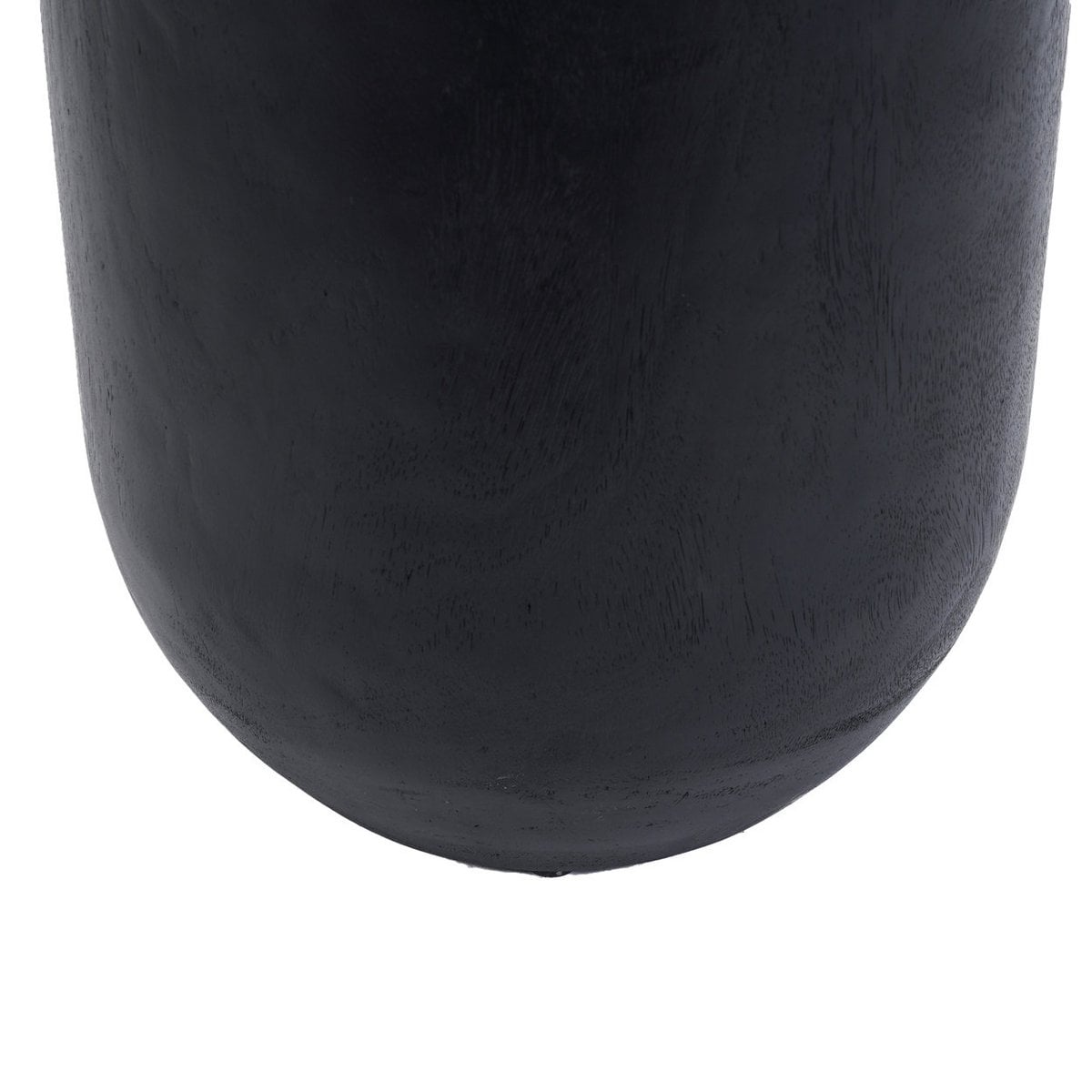 Hocker aus Suarholz schwarz mit glatter Form | VIA X SELECTION