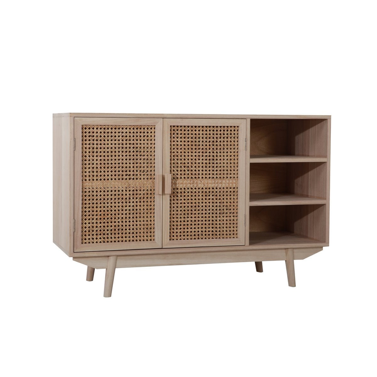 Sideboard mit Rattanfront, 36 × 100 × 65 cm | VIA X SELECTION