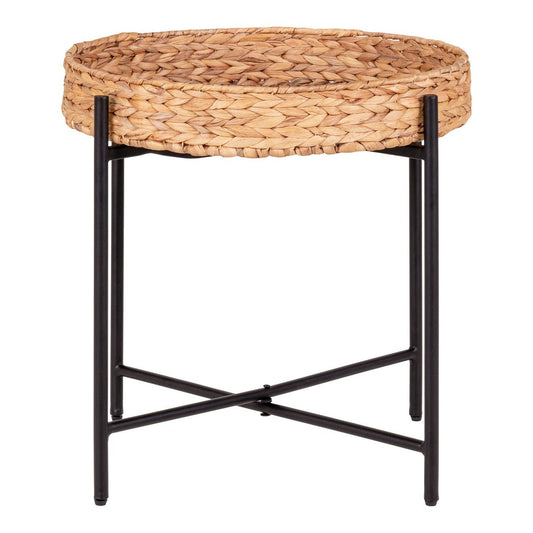 Runder Beistelltisch mit Wasserhyazinthe Ø 50 × 48,5 cm | VIA X SELECTION