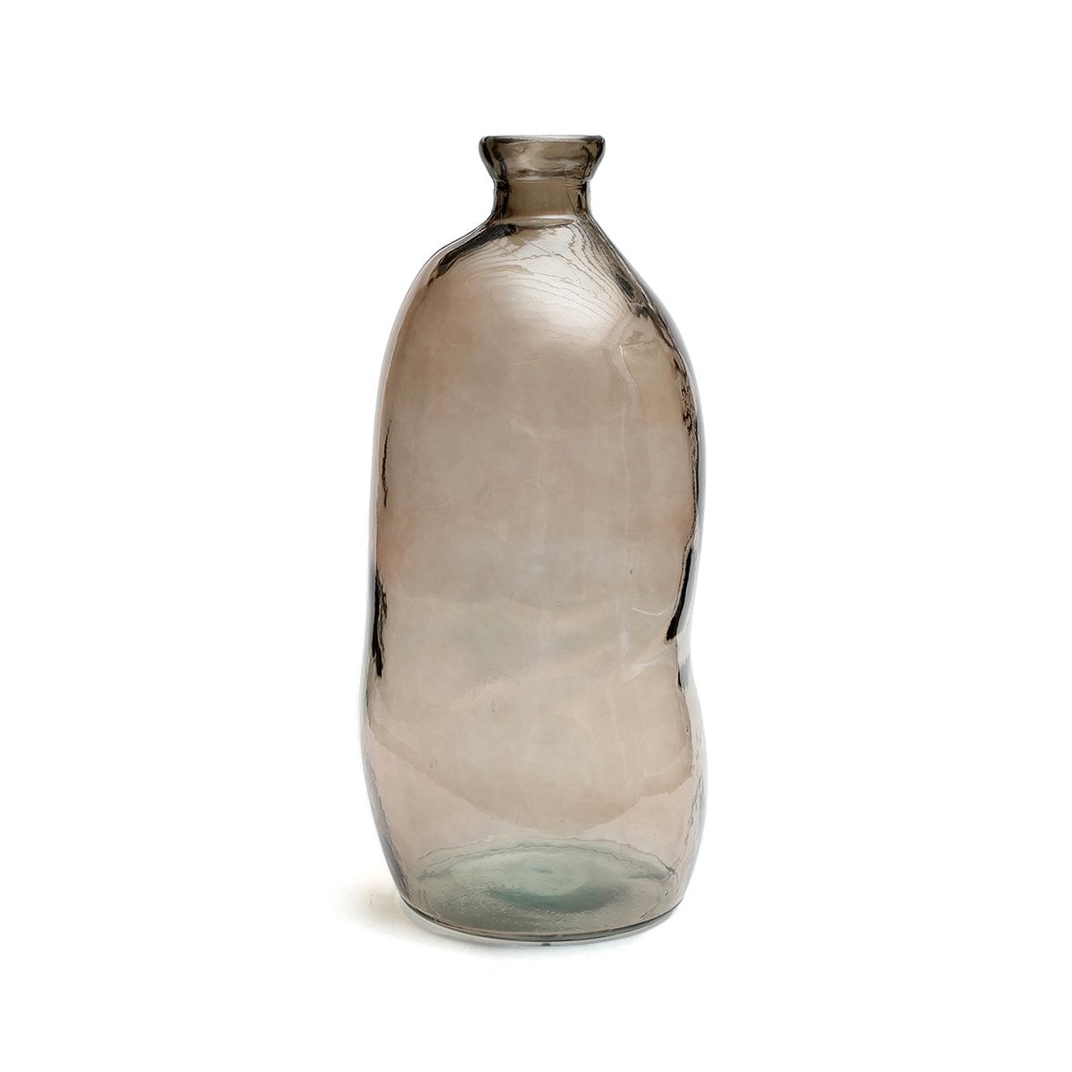 Hohe Vase aus beigefarbenem Glas | VIA X SELECTION