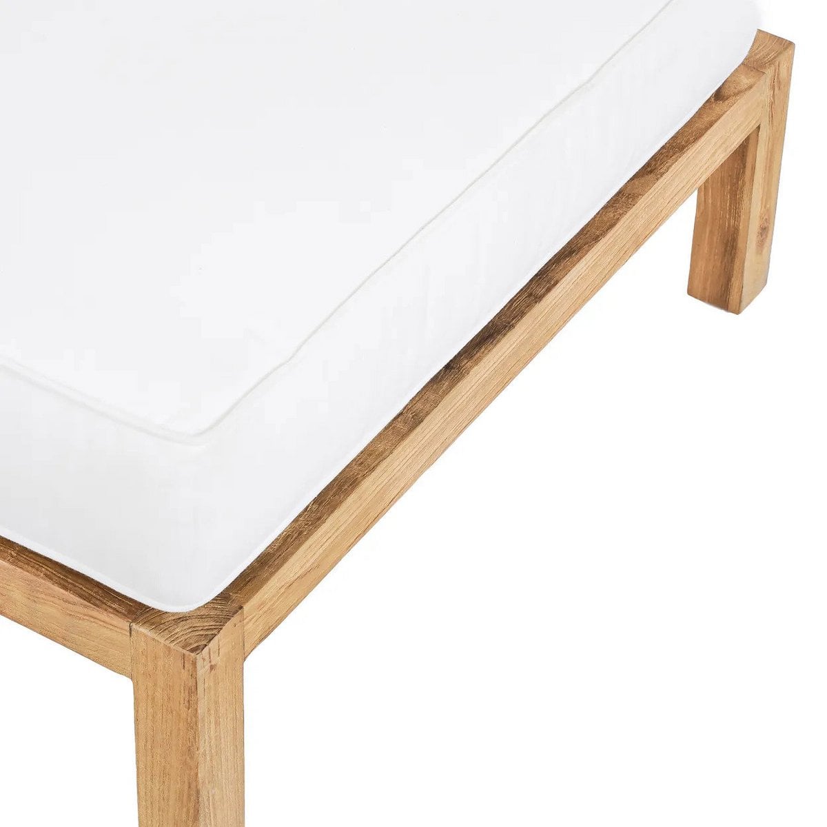 Modularer Outdoor-Ottomane aus Teakholz | VIA X SELECTION